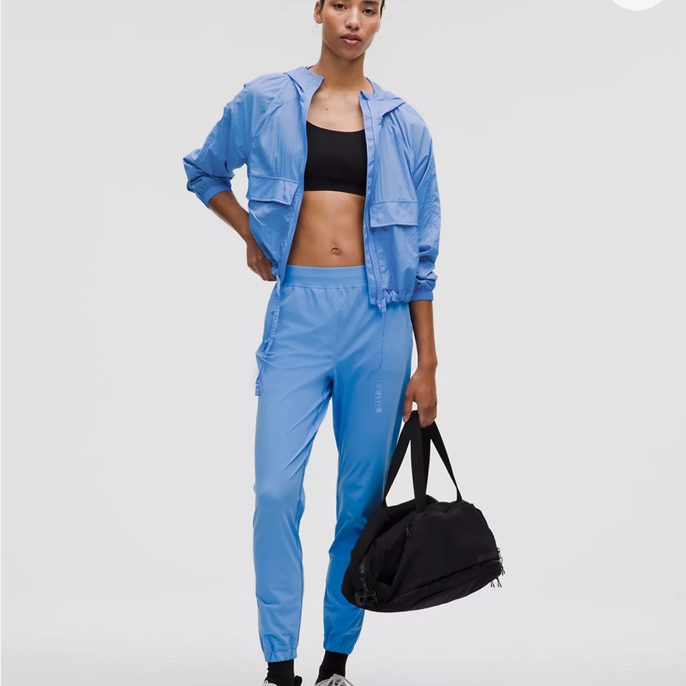 Women's Blue Athletic Pants - Picture 2 of 8